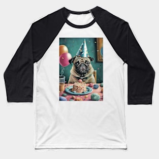 Pug Dog Birthday Card #5 Baseball T-Shirt